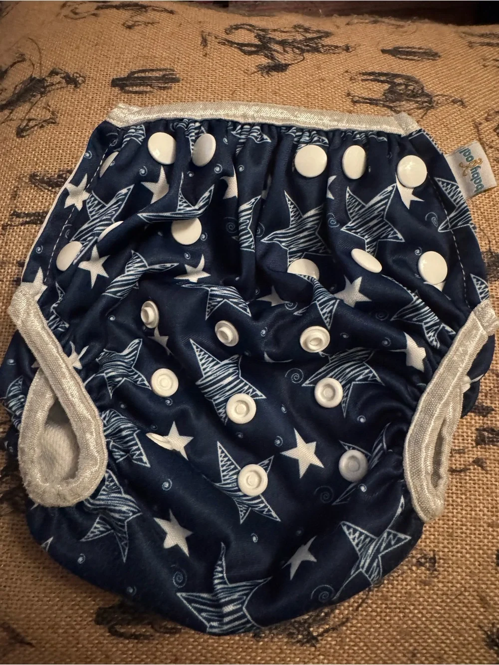 i play Unisex 2-Piece Swim Set 18-24 Months Blue Stars Swim Shirt & Diaper